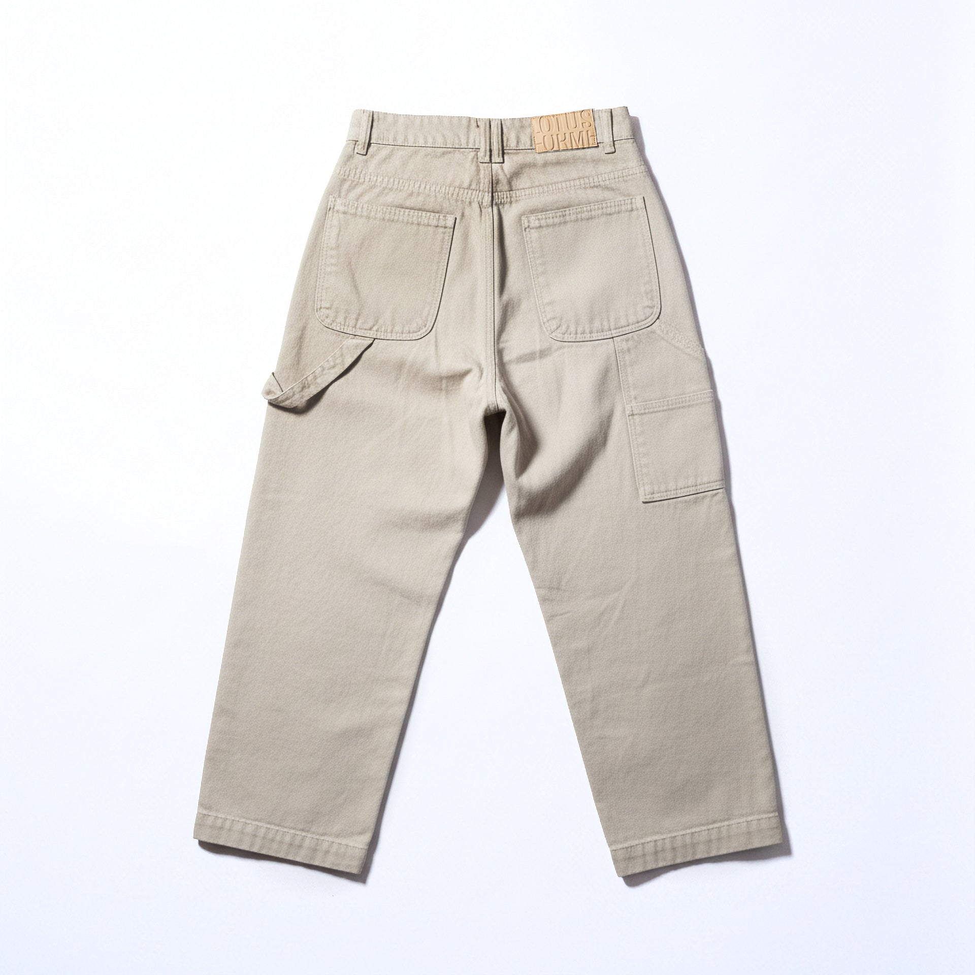 Calça Reta Sarja Bege