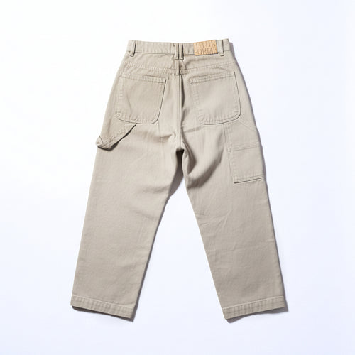 Calça Reta Sarja Bege