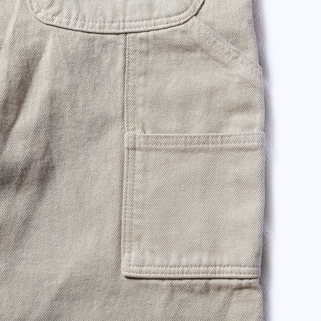 Calça Reta Sarja Bege