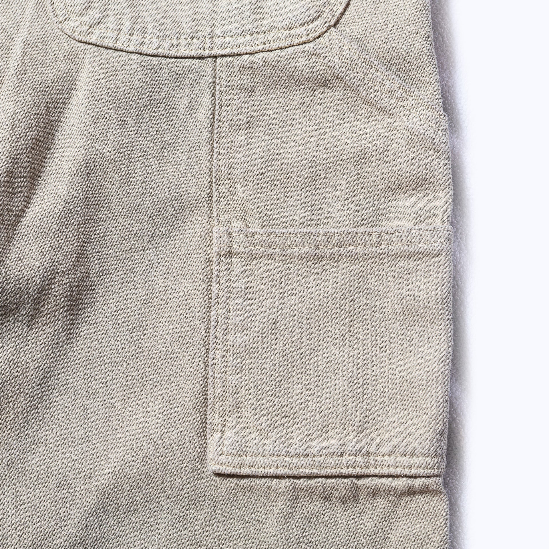 Calça Reta Sarja Bege